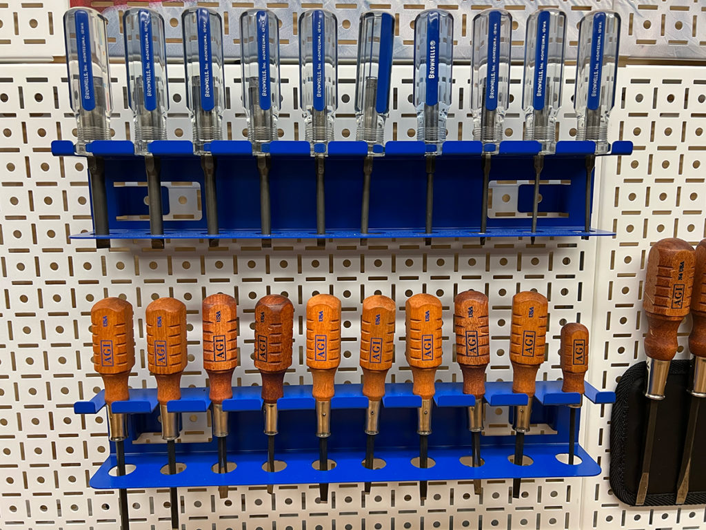 A set of Gunsmithing Screwdrivers